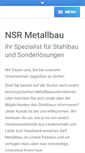 Mobile Screenshot of nsr-metallbau.de