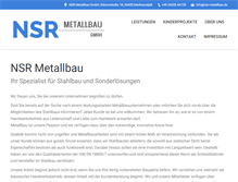 Tablet Screenshot of nsr-metallbau.de